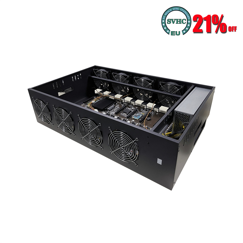 2000W Atx Mining Power Supply - แชสซีชุด Mining เครื่องแชสซี8ช่องเสียบการ์ด PCI Power Supply