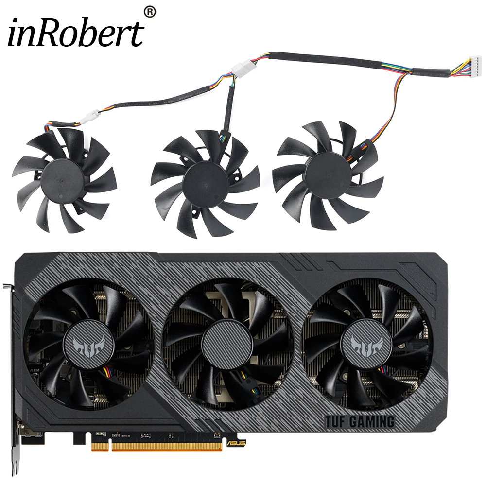 Rx 5700 Xt 8Gb Video Card - ใหม่กราฟิกพัดลมระบายความร้อนสำหรับ ASUS Radeon RX 5700 XT