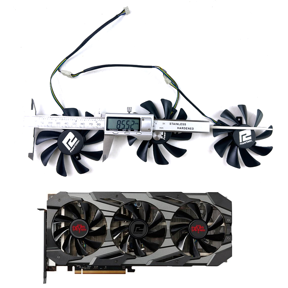 Rx 5700 Xt 8Gb Video Card - พัดลมระบายความร้อนใหม่ 4PIN T129215BU RX5700 XT GPU