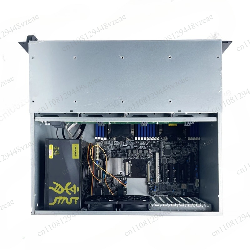 8 Gpu 4U Server Chassis - เวิร์กสเตชันประมวลผลกราฟิกด้วย GPU สำหรับการเรนเดอร์ AI เซิร์ฟเวอร์ 4U
