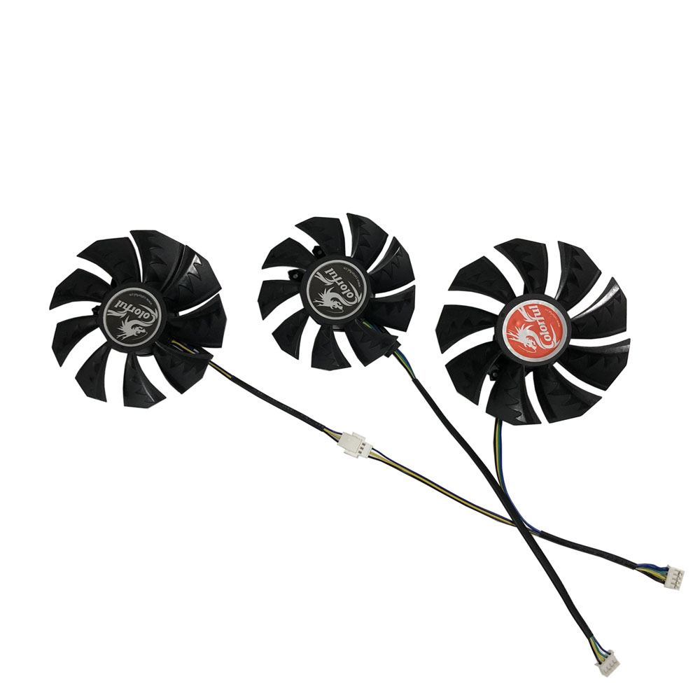Rtx 3080 10Gb Gpu - 3ชิ้น/เซ็ต75มม. * 1+ 85มม. * 2ตัวทำความเย็น