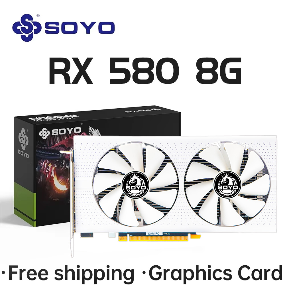 Rx 580 8Gb 2048Sp Gpu - SOYO AMD Radeon RX580 8GB กราฟิกการ์ด