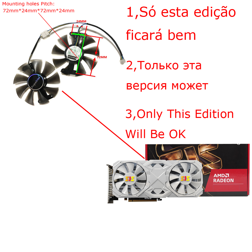 2ชิ้น/เซ็ต, FL8015 12VB, พัดลม - Rx 580 8Gb 2048Sp Gpu บทวิจารณ์และราคา