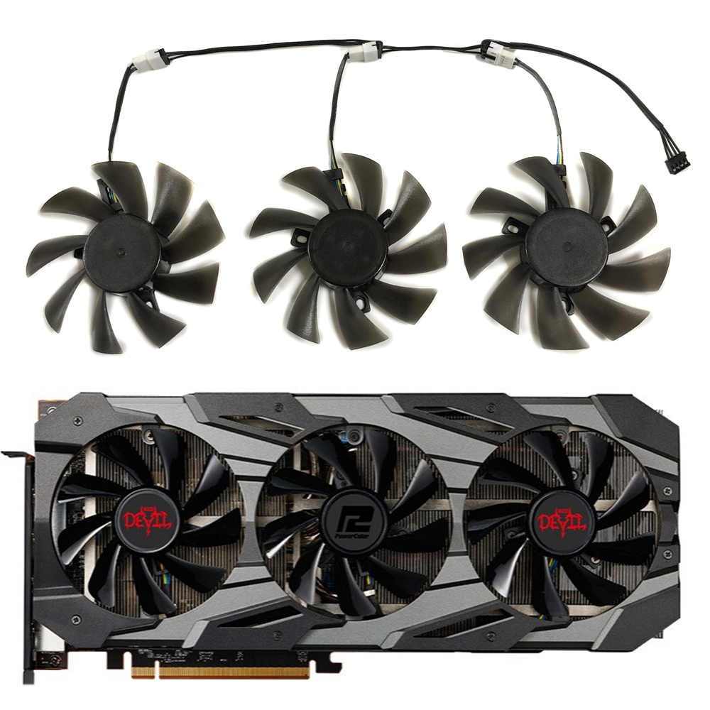 3 ชิ้น/เซ็ต DIY T 129215 BU,GP - Rx 5700 Xt 8Gb Video Card บทวิจารณ์และราคา