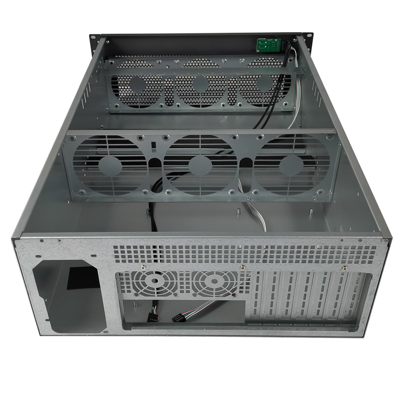 เคสคอมพิวเตอร์สำหรับการ์ดจอ 4U - 8 Gpu 4U Server Chassis บทวิจารณ์และราคา