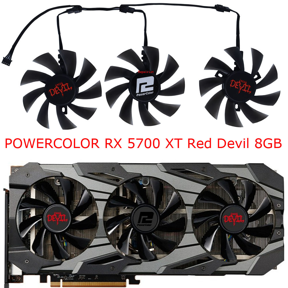 3ชิ้น/เซ็ตตัวระบายความร้อนแบบ  - Rx 5700 Xt 8Gb Video Card บทวิจารณ์และราคา