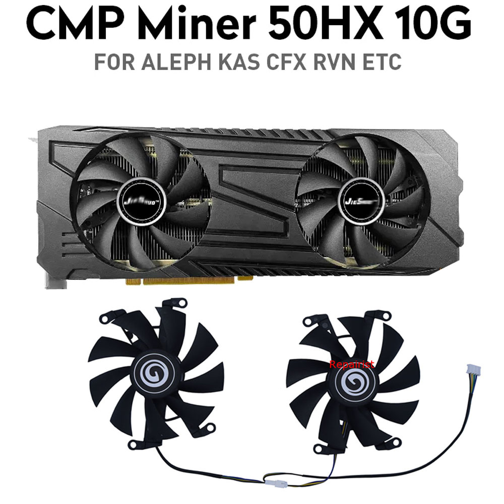2ชิ้น/เซ็ตพัดลมกราฟิกการ์ดสำหร - Cmp 50Hx Mining Card บทวิจารณ์และราคา