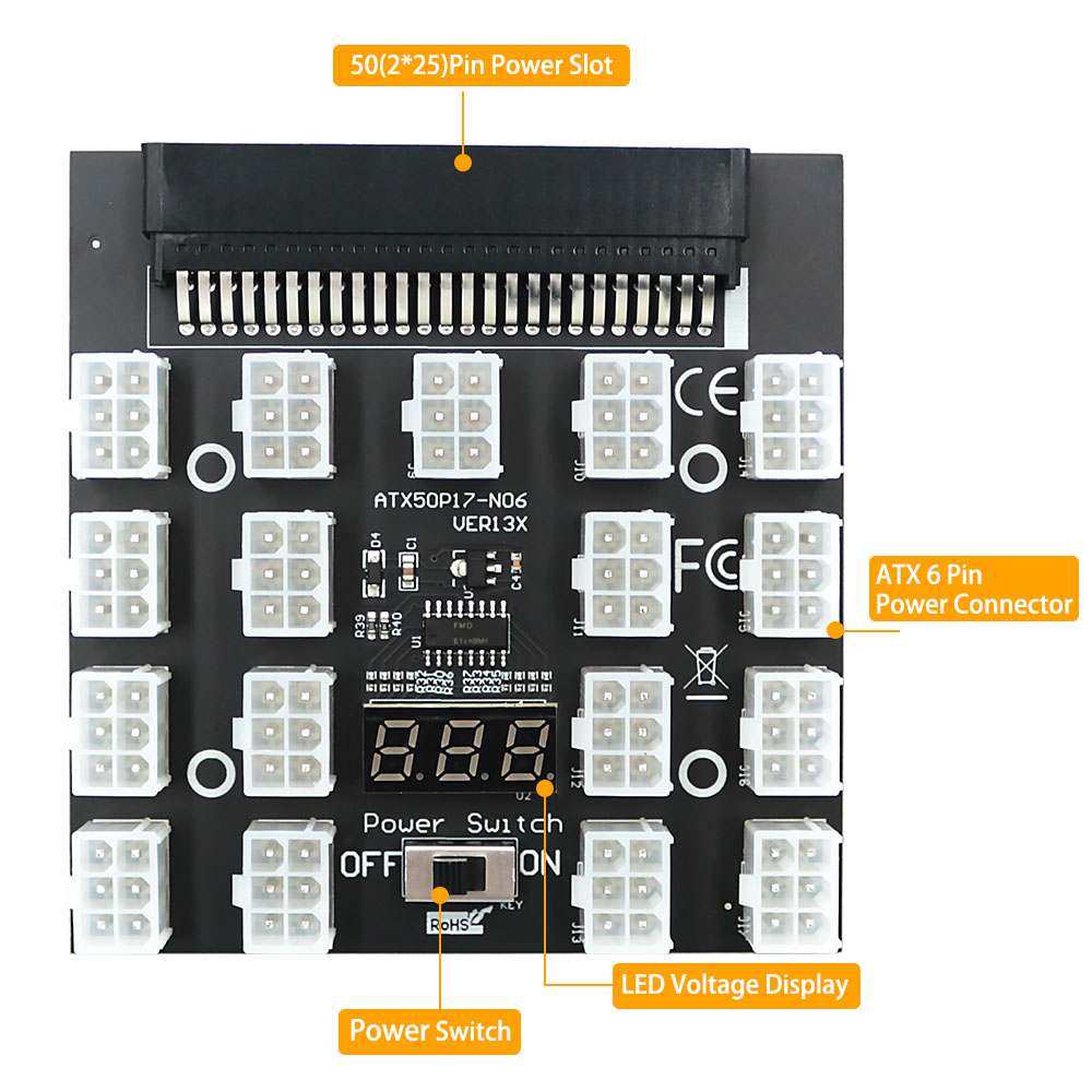 สําหรับ DELL 750W 1100W 1600W  - 2000W Atx Mining Power Supply บทวิจารณ์และราคา