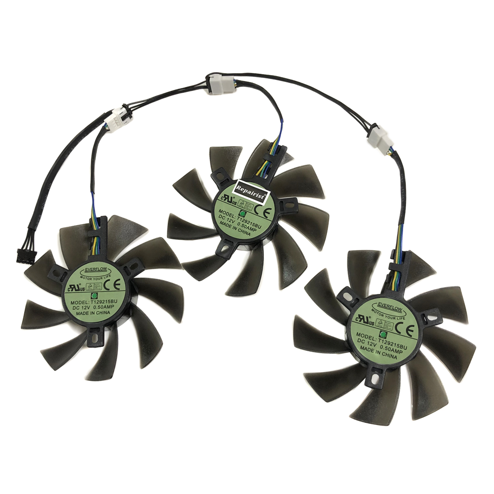 3ชิ้น/เซ็ต,T129215BU,DIY พัดลม - Rx 5700 Xt 8Gb Video Card บทวิจารณ์และราคา
