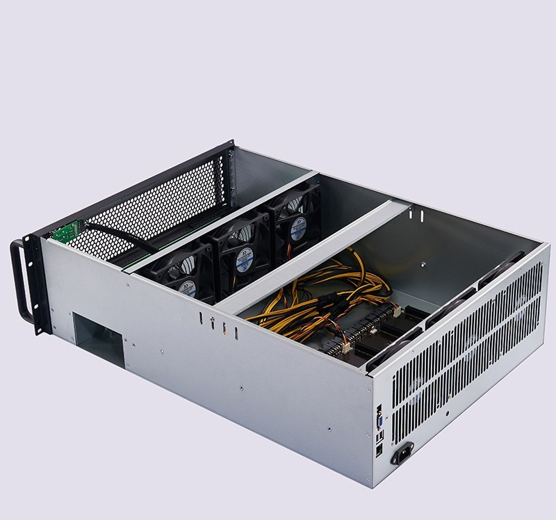 เคสเซิร์ฟเวอร์แร็คอุตสาหกรรม 4 - 8 Gpu 4U Server Chassis บทวิจารณ์และราคา
