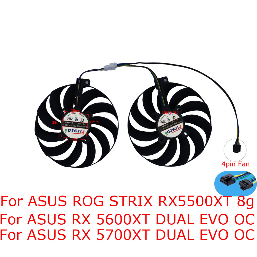 2ชิ้น/เซ็ต FDC10U12S9-C พัดลมร - Rx 5700 Xt 8Gb Video Card บทวิจารณ์และราคา