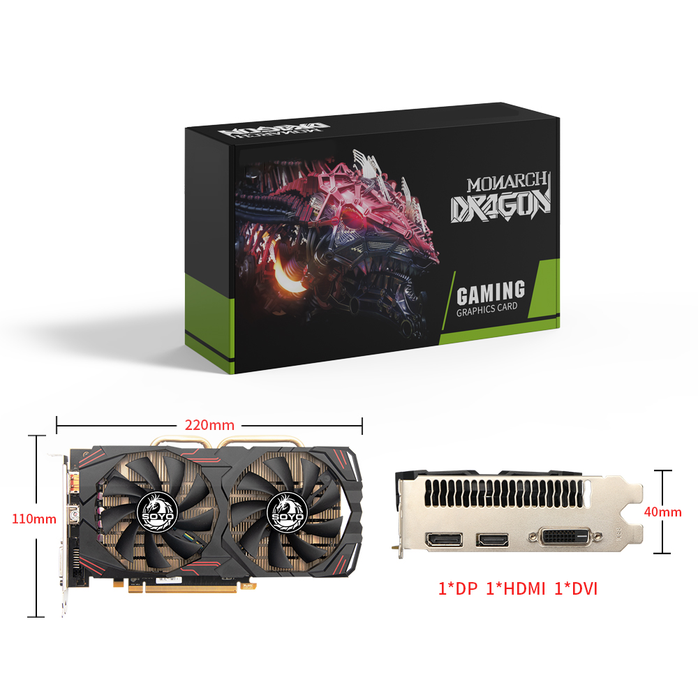 SOYO AMD Radeon RX580 8GB กราฟ - Rx 580 8Gb 2048Sp Gpu บทวิจารณ์และราคา